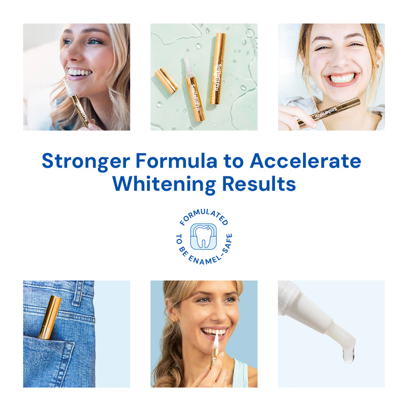 Extra-Strength Teeth Whitening Serum Pen + Dual-Peroxide Formula & Xylitol