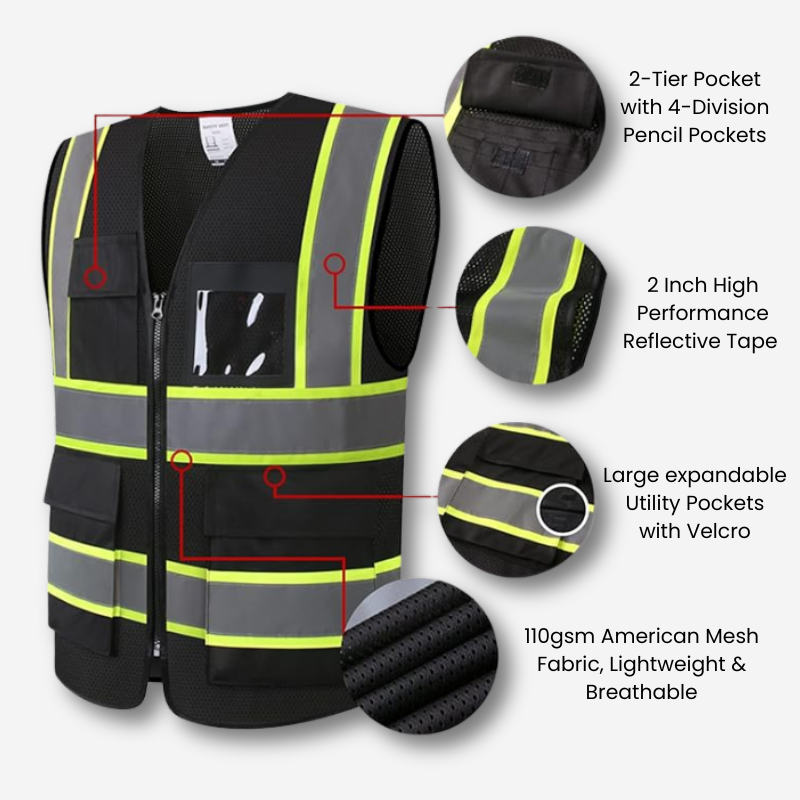 Matching Hi-Vis Safety Vest