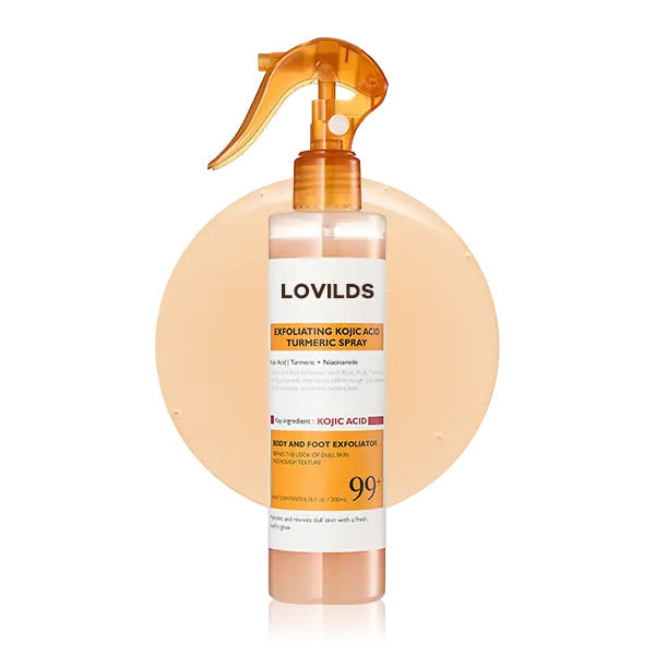 🌟 Smooth & Radiant Skin Fast – 200ml Kojic Acid + Turmeric Peel Spray ✨🧴