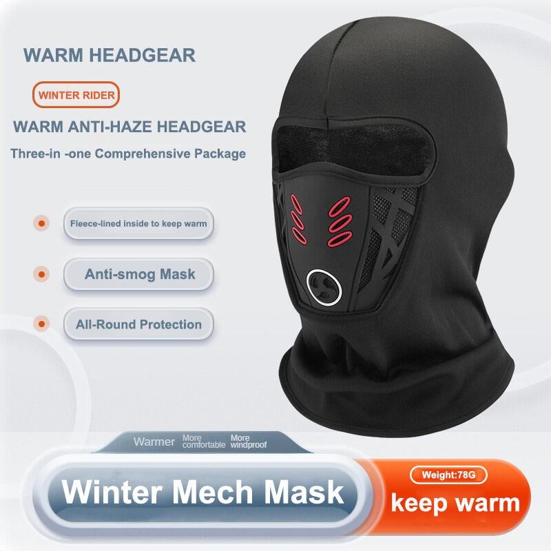 Warm Anti-Haze Full Face Mask For Winter Rider