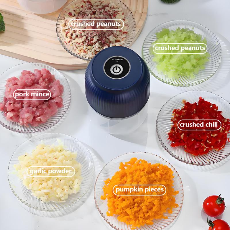 🔪 Mini Electric Garlic & Veggie Chopper — Fast, Cordless Kitchen Prep